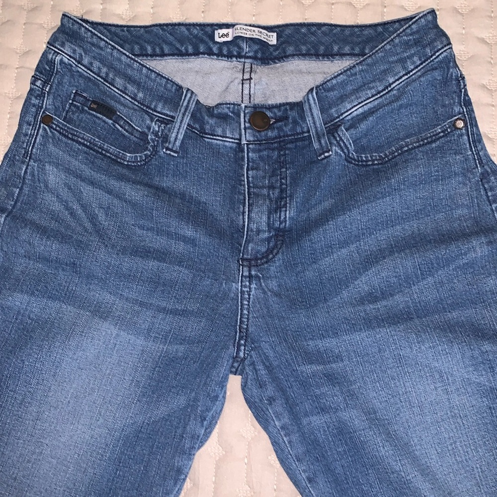 Jeans Lee Slender Secret Size 8 Short Blue Boot Cut